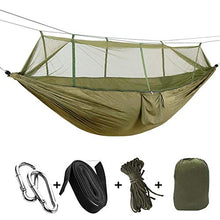 Amaca Da Campeggio Portatile Per Esterni 1-2 Persone Con Zanzariera In Tessuto Per Paracadute Ad Alta Resistenza Letto Sospeso Per Dormire Altalena Verde