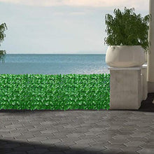 Recinto di edera artificiale, recinto di balcone artificiale, recinto di rattan da giardino, schermo privato per balcone, rotolo di schermatura di edera artificiale