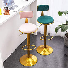 Poltrone Nubao Creativo Tempo Libero Bar Sedia Sgabello Alto Reception Chair Bar, caffè, Load 150Kg, Rosa (Color : Darkgreen)