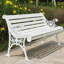 Seduta A Doghe In Legno da Esterno Panca da Terrazza da Giardino，Struttura In Ghisa E Sedili In Legno Massello Anticorrosivo,Panchina Park In Metallo Con Schienale E Braccioli,Per Passaggio Balcone