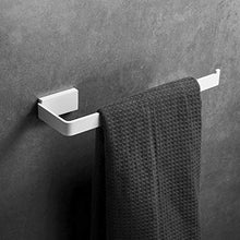 Leekayer Acciaio Inossidabile Portasciugamani da Parete Bianco Pittura 26 cm Anello Asciugamano Bagno d' Angolo Singola Barra di Montaggio a Parete