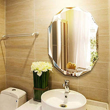 FGDSA Specchio HD - Rettifica per Bagno Frameless Parete Decorativa Multi-Bordo Moderna Lavaggio Trucco 45 * 60 Cm