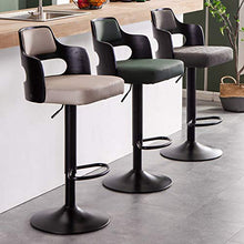 Counter Height Bar Stool Light Weight Industrial Metal Barstool per Kitchen Counter Farmhouse Swivel Bar Sedia Regolabile Stools con Schienale in Legno