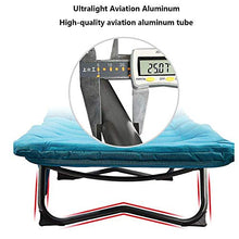 ZHANGYY Sedie a Sdraio per Patio Lettino da Campeggio Leggero per Adulti Bambini, Lettino Ultraleggero per Backpacking Lettino per Lettino Portatile in Alluminio per Campeggio, Uso Esterno, Blu Supp