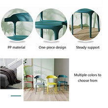 zvcv Sedia da Tavolo da Pranzo, Sedia da Cucina, Sedia da Giardino in plastica con Schienale Basso, Sedie dal Design ergonomico, Supporto Lombare, I