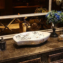 Lavabo a Forma di Barca da Bagno Retro Creativo Jingdezhen Ceramica Hotel Anti-Splash lavabo Lavandini Bagno