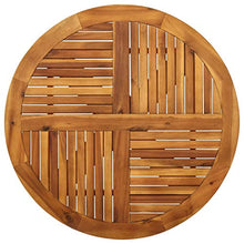 FAMIROSA Tavolo da Giardino Ø 85 cm in Legno Massello di Acacia