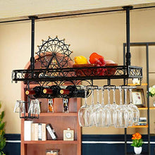 WLABCD Scaffale per Vino, Parete, Bar, Ristorante, Bottiglia per Vino, Scaffale per Scaffali, Supporto, Soffitto S, Sc a Soffitto, Portavolatrice Regolabile,100 * 25 Cm.