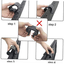 Clip in Metallo Divano Ad Incastro Del Connettore, Morsetti Mobili in Rattan Sedia Fastners Clip Per Mobili Da Giardino (nero-medium) 10 Pezzi