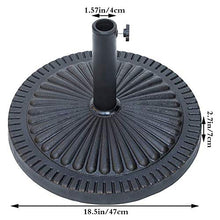 Generic002 Base ombreggiata in Acciaio Inox per Esterni Multi-Stile, utilizzato per Giardino/Balcone/Spiaggia Base ombreggiata, Base Ombrello in Resina, Base Ombrello di Fango in plastica