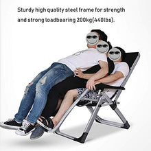 GCZZYMX Zero Gravity Sedie Oversize Zero Gravity Chair per persone pesanti, Extra Wide Patio sdraio sdraio per prendere il sole, supporto 199,6 kg, grigio
