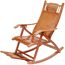 Reclinabili Bamboo Sedia a Dondolo Bambino Sedia Pieghevole per Adulti Casa Poltrona Sedia Cool Sedie Fretta Sedia anziana Pranzo Pranzo Pranzo Sedia