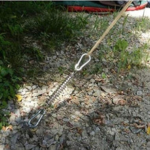 8Pcs Tension Coil Extension Gancio a molla Tensione in acciaio inossidabile Camping Tenda da campeggio Corda di serraggio Tenda di primavera Accessori per campeggio all'aperto escursionismo