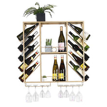 WLABCD Scaffale per Vino, Parete, Bar, Ristorante, Bottiglia per Vino, Scaffale per Scaffali, Supporto, Soffitto S, Sc a Soffitto, Portavolatrice Regolabile