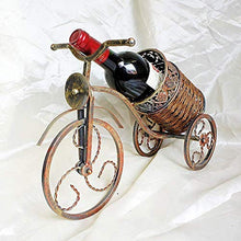LHQ-HQ Iron & Wine cremagliera moda rattan fatti a mano retrò europeo casa cremagliera del vino in ferro battuto, singola bottiglia di vino controsoffitto piccola cremagliera del supporto della bottig