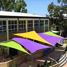fdxcf Recinzione sole Tenda a vela, all'aperto Sun tonalità della maglia Triangolo Destra protezione solare anti-UV Park Terrace parco divertimenti poliestere resistente allo strappo, 12 colori,Viol