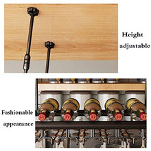 HY-WWK Portabottiglie Regolabile e Portabottiglie da Appendere a Soffitto Portabottiglie Di Vino in Stile Europeo Universale in Ferro per Bar Cucina Club Rack Tidy Convenience,150 cm (59,1 Pollici）,1