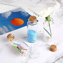 Bottiglie in vetro trasparente da 30 ml con tappi in sughero, bottiglie di vetro per decorazione, arti e artigianato, progetti, bomboniera