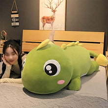 Genrics Cuscino Dinosauro Peluche Cuscino per Dormire Accompagnato da Bambole può Fare Regali di Compleanno 60cm * 20cm/ Rosa