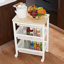 &ripiano di stoccaggio Scaffalature Multifunzione Home Soggiorno 3 strati Con Ruota Mobile Portabottiglie Cucina Verdura Portabibite Cestino Bianco Scaffale di finitura