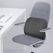 STOBOK Schienale Cuscino di Supporto di Memoria di Cotone Sedia Cuscino Ammortizzatore Posteriore Lombare Sedia Seta Posteriore Cuscino per Home Office Donna Incinta Uso Nero