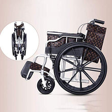 Sedie A Rotelle Semoventi, Portatili in Lega di Alluminio da Viaggio Portatile, Luce Pieghevole con WC Trolley per Anziani Scooter per Disabili Trolley per Scooter per Anziani/Disabili A