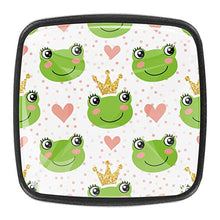 cute frogs and crowns vector illustration Pomelli per Porta Set di 4 Pomelli per Mobili Manopole per Cassetti Cucina Armadio Vetro