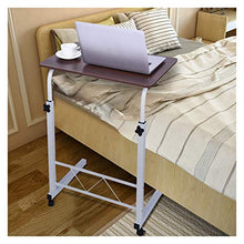 Home Office Laptop Table delle Famiglie Regolabile Mobile Sollevabile Computer Scrivania Tablet Ruote Portable Laptop Stand for Divano Letto Scrivania Portatile FF (Color : White)