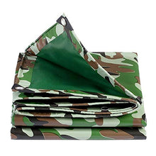 GJSN Outdoor Multiuso Incatramata Telone Camo 16 Mil - Tarp Impermeabile per Jungle Truck/Copertina/Camping/Barca, Tenda Heavy Duty Esterna con Occhielli,2Mx4M