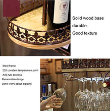 MoDi Wine Rack soffitto Wine Rack Altezza Regolabile fissato al Muro attaccatura del Supporto di Bottiglia del Vino Wine Rack Calice di Vetro Vintage Illuminato mensola di Esposizione