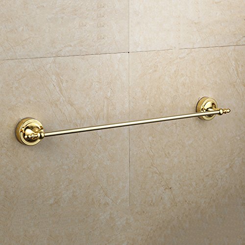 MBYW Portasciugamani Moderno Portasciugamani Elegante per Il Bagno di Moda Portasciugamani Bagno WC Ventosa Singola Asta portasciugamani Bagno Placcato Oro Ventosa portasciugamani Asciugamano Appeso