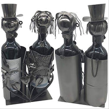 Portabottiglie da Sposa in Metallo portabottiglie in Metallo portabottiglie Vino Figure Amanti etern