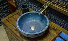Jingdezhen ceramica arte controsoffitto lavabo ciotola per bagno lavabo lavabo Bagno lavandino fatto a mano in ceramica