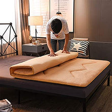 QXTT Materasso Futon Pieghevole Materassi Letto Futon Portatile Tatami Morbido Allevia Il Mal di Schiena Materasso per Residenza Studentesca Casa,Yellow-100 * 200cm