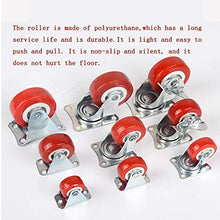 Rotelle 10pcs Rotelle Piccole in Poliuretano Rotelle 1"1,5" 2"Rotelle girevoli Ruote Rosse per mobili Rotella Mute Ruote universali per Piccoli carrelli Sedie