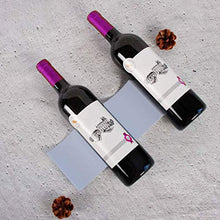 Portabottiglie in Plastica Stile Europeo, Antiscivolo in Stile Europeo Vino Portabottiglie, con 4 Scanalature, per Conservazione Della Cucina, Vetrine Bar, Conservazione Delle Bevande (Grigio Scuro)