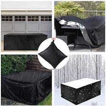 Fodere per mobili da esterno 180x120x74cm, fodere per mobili da giardino impermeabili, copertura per tavolo rettangolare per patio, antipioggia per pioggia e neve, antivento, per set di mobili pe