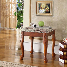 EXCLVEA Sedile per Trucco per Camera da Letto Trucco Sedia Vanity Sgabello Camera Banco con Gambe Rubberwood (Colore, Dimensione : 38x38x43cm)
