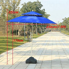 Ombrelloni da giardino ombrellone Ombrellone 7.5ft / 9ft Double Top Ombrellone, Ombra esterna Sdraio for la spiaggia / piscina / Ombrelloni da giardino tondo protezione solare (Colore: Rosso, Dimensio