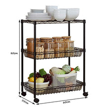 &ripiano di stoccaggio Mensole da cucina, Organizer for carrelli di stoccaggio for rack di finitura multifunzione da terra Scaffale di finitura