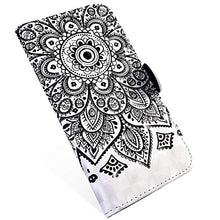 Saceebe Compatibile con Huawei Y9 2019 Custodia Pelle Cover a Libro 3D Custodia in Pelle con Cordino Portafoglio Flip Case PU Custodia Pelle Cover Protettivo Bumper Morbido,Datura