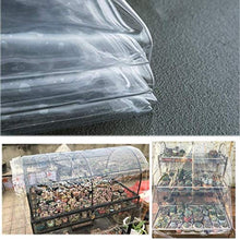 NMBC Telone Impermeabile PVC Transparente 0.3mm con Occhielli con Anelli di Tenuta per Mobili da Giardino Patio Esterno Pieghevole Telo Copertura Teloni-1.2x2m/3.9x6.6ft