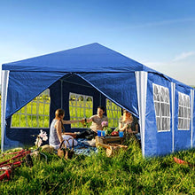 Hengda - Tenda da Giardino, 3 x 9 m, con Pannelli Laterali, Protezione UV, Struttura in Acciaio Verniciato a Polvere, per Matrimoni, Giardini, Feste