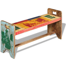 SENLUOWX Panca Colla Legno massello Riciclato, Un Uso emicrania, 100 x 30 x 50 cm