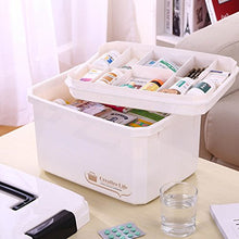 Tosbess - Scatola multiuso per farmacia, con maniglia per il trasporto, portatile, 10 l