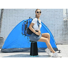 FAPROL Sgabello A Gradino Portatile Bagno per Adulti Mini Sgabelli Telescopici A Gradino Che Reggono Senza Sforzo Fino A 150 kg Design della Maniglia Blue