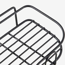 UWY No Foratura Nero Parete Bagno Doccia Mensola Portaoggetti Cestino Cucina Adesivi Senza Cuciture Appeso Supporto per Vasca da Bagno Cornice Angolare in Ferro Rack