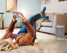 MVPower Termoventilatore Ceramico 1500W, 70 ¡ãOscillazione, 3 Livelli di Potenza, Termostato Protezione da Ribaltamento Protezione da Surriscaldamento, Risparmio Energetico per Ufficio Bagno ¡­
