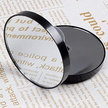 Specchio ingranditore per il trucco 5X 10X 15X Specchio ingranditore per il trucco con due ventose Attrezzi per cosmetici Specchio per il bagno con specchio rotondo piccolo - Nero