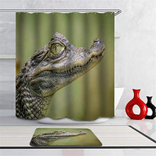 LIYAN Combinazione Bagno. Immagini Chiare E Colori Vivaci Rendono Il Tuo Bagno Pieno di Vita. Accessori da Bagno. Coccodrillo Feroce.